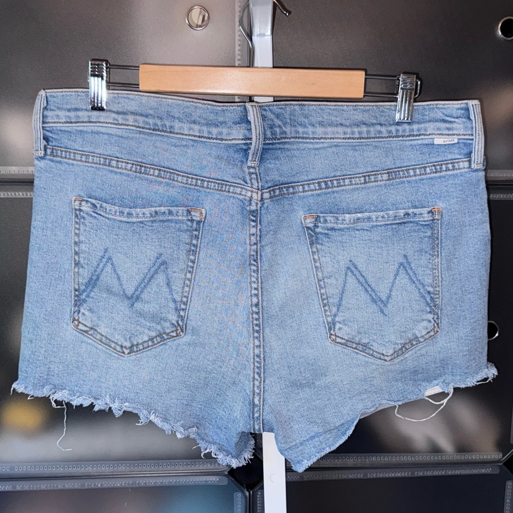 MOTHER The Scrapper Cut Off Fray Short Camera Obscura Denim Shorts Women’s 33 - Picture 6 of 13